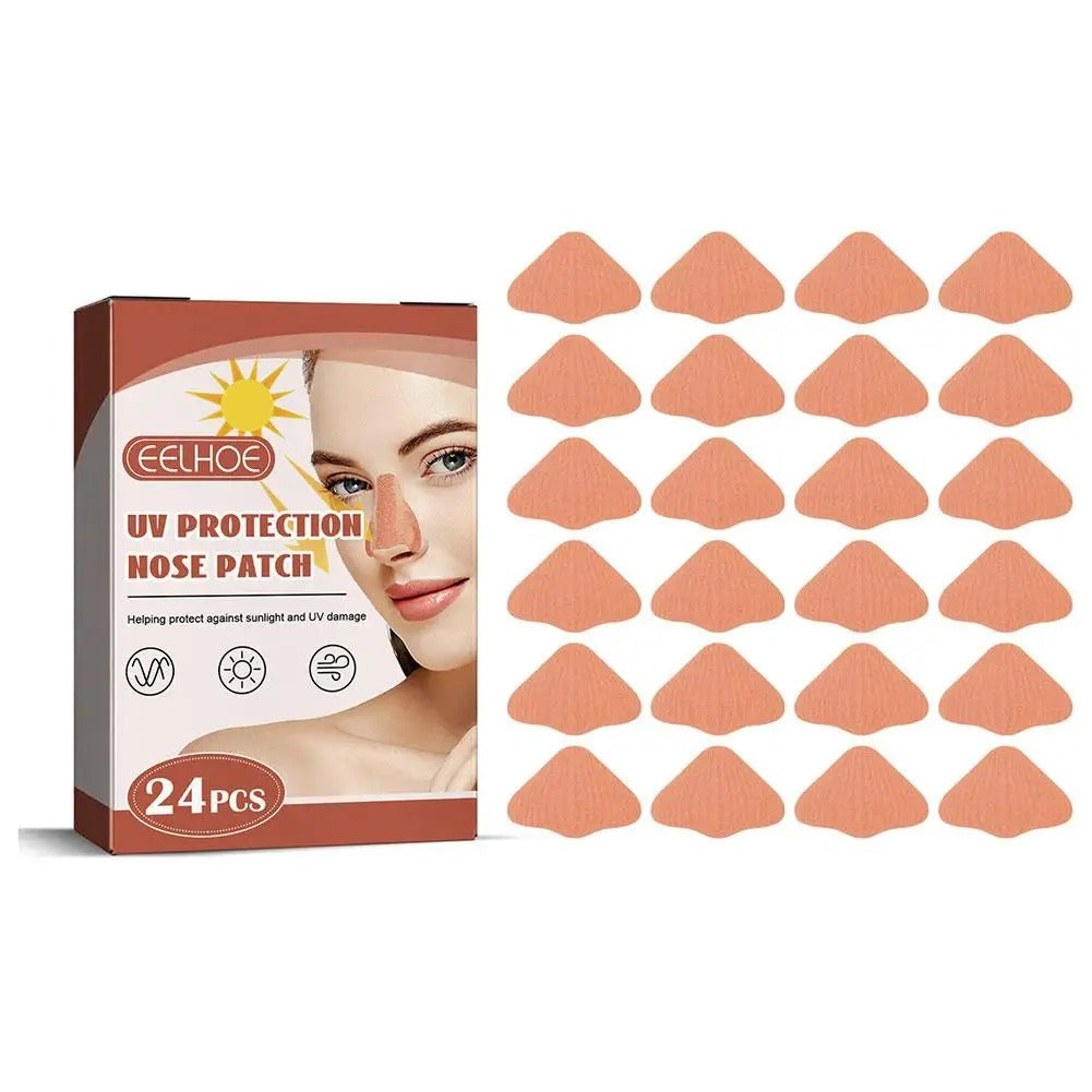 24pcs Sunscreen Nose Patch Nose Protection Stickers Nose